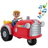 CoComelon CMW0038 - Trattore con Suono e Statuetta JJ Esclusiva per Bambini dai 2 Anni in su