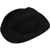 SUPVOX Cappello Cowboy da Festa in Feltro Nero per Uomo e Donna