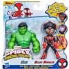 Marvel Spidey & His Amazing Friends Action Figures Superheroes + Villains (Choose Figure) (Hulk & Miles 2 Pack ( 4 Inch))