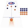 Obesntln Set Di Curling Per Interni - Tappetino Da Tavolo 135 X 25,4 Cm, Gioco Sportivo Di Palet, Cuscinetti A Sfera In Acciaio, Gameplay Lunga Durata Della Vita, Attività Familiare Divertenti | Viaggio Di