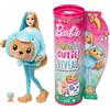Barbie Cutie Reveal - Bambola con costume di peluche da orsacchiotto-delfino e 10 accessori a sorpresa cambia colore, serie Amici Cuccioli, giocattolo per bambini, 3+ anni, HRK25