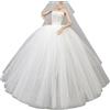 Kaeltsyn Abito da principessa senza maniche a sbuffo per bambole da 15,2 cm, facile da indossare per varie occasioni