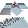 LittleTom 8 Pezzi Tappeto Gioco per Bambini in Piastrelle EVA 50x50 cm - Pavimento Morbido e Antiscivolo per Bimbi - Superficie Puzzle Protettiva Ideale per la Cameretta dei Piccoli e Gioco a Terra