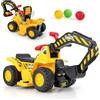 RELAX4LIFE Escavatore Elettrico per Bambini, con Benna Regolabile, Vano Nascosto, Suoni, Effetti Sonorie Canestro Nascosto e 3 Basket, per Bambini, Portata di 25KG, 2 Anni+ (MODELLO 2)