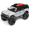 Axial RC Truck 1/24 SCX24 2021 Ford Bronco 4WD Camion spazzolato RTR (viene fornito con tutto il necessario), grigio, AXI00006T2
