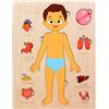 Generico Corpo Umano per Bambini - Puzzle Didattici In Legno Sul Corpo,Per Scuola Ragazzi Ragazze Ospedale Viaggio Apprendimento