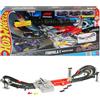 Hot Wheels Racing - Circuito Grand Prix, set pista con due modalità gara e booster motorizzato, include 3 veicoli di Formula 1 in scala 1:64, giocattolo per bambini, 5+ anni, JLB13