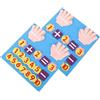 SUPVOX Set di 2 Giocattoli Matematici in Feltro Portatili per Bambini, Giocattolo Educativo Design Adorabile per Apprendimento Prescolare e Gioco Didattico