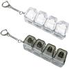 Generico Tastiera Fidget Con Luce Led, Portachiavi Giocattolo Tastiera 4 Tasti, RGB Meccaniche Tastieras Luminosa Giocattolo Toys, Antistress Portachiavi Per Alleviare Lo Stress Viaggi