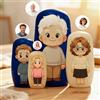 SOUFEEL Matrioska Personalizzate per Famiglia Bambole Russe in Legno Foto Nesting Dolls fino a 6 Persone Matrioska Russa Regalo Natale Personalizzato per Uomo Donna