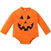Generico Costume Zucca Neonato Bambino Costume Da Pumpkin Feste Party Vestito Da Carnevale Zucca Vestito Per Neonati Ragazze Tutina Pagliacetto Invernali Body Set 0-24 Mesi Tuta Bimbo Completo Di Halloween