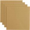 Q-Bricks Piastre Classiche da Costruzione | 20x20 Noppen | 16 * 16 cm | Compatibile con la Maggior Parte dei Marchi | 4 PZ. nel Set | Colore: Giallo Sabbia