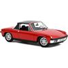 Norev - VW-Porsche 914 1.7 1972 Red 1:18 Miniature, 187690, Rosso, 1/18e