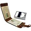 Generic Set da gioco da tavolo Cribbage - Custodia in legno finta pelle, tavolo da Cribbage | Classico gioco di Cribbage con mazzo completo, pista tradizionale per 3 giocatori, dimensioni da viaggio, ideale p