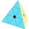 Generico Cubo di velocità piramidale, Cubo di velocità senza adesivo piramide,Cubo puzzle magico piramidale senza adesivo | Cubo magico triangolo educativo, bomboniere Macaron Candy Colors compleanno