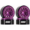 INJORA 1.3 Cerchi Beadlock in Alluminio per TRX4M SCX24 1/24 1/18 RC Crawler (Viola)