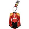 CHICTRY Deluxe Ringmaster Costume da Presentatore del Circo Bambina Paillettes Leotards Body da Balletto Danza Classica Costume da Majorette per Carnevale
