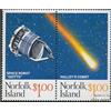 Prophila Collection Norfolk-Isola 381-382 Coppia (Completa Edizione) 1986 Halley Cometa (Francobolli per i Collezionisti) Spazio