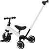 Drumm 3 in 1 triciclo bicicletta per bambini,Draisienne Bicicletta da equitazione Triciclo bambino evolutivo 1-4 anni,Manubrio regolabile,Sella regolabile,Girello,Regalo (Bianco(4 en 1）)