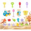 Generico Giocattoli Da Spiaggia E Sabbia,Set da 20 Pezzi con Secchiello e Palette per Giochi nella Sabbia | Giochi Sensoriali per Esterno | per Feste, Mare, Giardino, Piscina, Campeggio