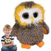 Eoixuqba Peluche gufo, peluche gufo,Simpatico animale di con gufo di peluche dagli occhi grandi | Comodi piccoli animali di peluche, decorazioni a forma di gufo per la casa dei bambini, la famiglia,