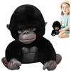 Teksome Animale di peluche grande gorilla,Animali di peluche gorilla | Peluche Gorilla iperrealistico da 7,87 pollici di scimmia morbida bambola grande,Peluche Scimmia Gibbon, Cuscino per animali