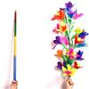 Generic Vanishing Disappearing Rainbow Metal Cane to Flowers Stage Magic Tricks Incredibile Primo Piano Bacchetta Magica Magia per Maghi Professionisti