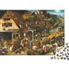 XCOFG Pieter Bruegel The Elder Puzzle d'arte Da 1000 Pezzi, Puzzles opere d'arte famose nel mondo Per Adulti, museo Impossible Rompicapo, Gioco Di Abilità Colorato, Regalo Per Le Vacanze O Per Il Compleanno