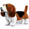 PuffPurrs Realistico Basset Hound Peluche, Orecchie Lunghe Cadenti Realistiche Gambe Corte Giocattolo Imbottito, Carino Corpo Allungato Regalo Cane, 30 cm
