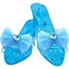 Oshhni Scarpe da Principessa per Bambine, Sandali in Gelatina con Fiocco, Calzature Multifunzione, Travestimenti, Giochi di Ruolo per Feste, Festa dei, Blu
