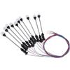 F Fityle 10Pcs 1: 100 Modellismo Ferroviario LED Lampione Lampioni Lampioni Ho 3V, 11-6 cm