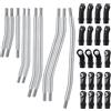 AXspeed 10 pezzi 313 mm interasse Link Rod Linkage in acciaio inox sospensione sinistra set con Tie Rod End per 1/10 TRX TRX-4 TRX-6 RC Crawler Car