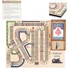 Generic Set di giochi da tavolo Cribbage Wars, classico tavolo da cribbage in legno con vano portaoggetti integrato per mollette e carte, gioco da viaggio per feste notturne in famiglia per adulti e bambini