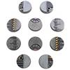War World Gaming 10 x Basette Rotonde per Miniature Invasione Aliena Fantascienza (25mm) - 28mm Wargame Fantasy Modello Terrain Figure Guerra Modellismo Sc-Fi Alieni Spedizione Tracciata
