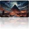 MPLR BOARD GAME MPLR Gioco da tavolo MTG Tappetino con zone + sacchetto impermeabile, bordi smussati, superficie in gomma liscia, PlayMat Original Angel of Flight Alabaster