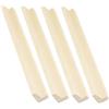 KOMBIUDA 4 Pezzi Supporti Per Domino in Legno Beige - Basi Per Domino Fai Da Te Accessori Pratici Per Organizzare E Esibire Gioco