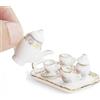 Odoria 1/12 Set Teiera in Miniatura 8Pz Accessori Casa Bambole