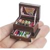 Odoria 1/12 Scala Bambole Casa Miniatura Cucito Box Dollhouse Accessori
