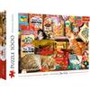 Trefl - Puzzle Dolcetti da Gatti - 1000 Elementi, dolci, dolci gattini, per gli amanti dei gatti, puzzle fai da te, intrattenimento creativo, regalo, divertimento, puzzle classici