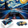 AITEXI puzzle 1000 pezzi per adulti Viaggio galattico su strada giocattoli educativi per l'apprendimento Regalo di compleanno, regali, arte murale 75x50cm