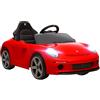 AIYAPLAY Macchina Elettrica per Bambini 3-5 Anni Licenza RUF GT Rosso