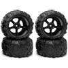 JYYTERD RC Parti di Aggiornamento Compatibile con DeeRc 9300 9310 per PXtoy 9300 9302 9303 9304 1/18 RC Auto Ricambi Accessori 4 Pezzi Gomma Gomma Ruota Pneumatico