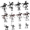 ZUNOXAZ Set di 28 Miniature in Plastica Militare Finitura Dettagliata e Aspetto Realistico per Decorazione Interna e Gioco Educativo