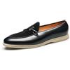 ottspu Mocassini Scarpe Eleganti da Guida Penny Pantofole Mocassini Scarpe Comode Casual,Nero,42 EU