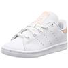 adidas Originals adidas Stan Smith C, Sneaker Unisex - Bambini e ragazzi, Bianco (Ftwr White/Ftwr White/Glow Pink), 30 EU