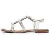 Geox Sandali Argento Donna Sozy Plus, argento, 37 EU