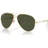 Ray-Ban Rb3825 - Occhiali da sole Old Aviator, Nero/Grigio scuro, 62 mm