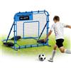 VEVOR Rete da Rimbalzo per Calcio 1080 x 1090 mm, Rete Rimbalzante in PE Angolo di Allenamento Regolabile con Telaio in Ferro, Campo Sportivo, Allenamento di Passaggi Controllo di Palla, Esercizi