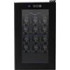 HUOMMGS Frigorifero per vino, piccolo frigorifero, regolabile da 12 a 18 °C, silenzioso, illuminazione a LED, doppio vetro temperato, moderno frigorifero per bottiglie per uffici (18 bottiglie)