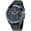 Maserati Orologio da uomo, Collezione Traguardo, movimento al quarzo, cronografo, in acciaio e poliuretano- R8871612006